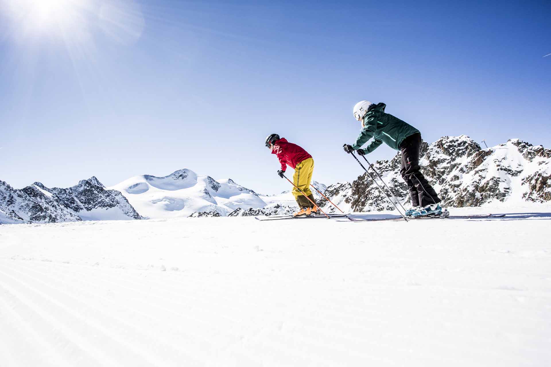 Skifahren am Pitztaler Gletscher